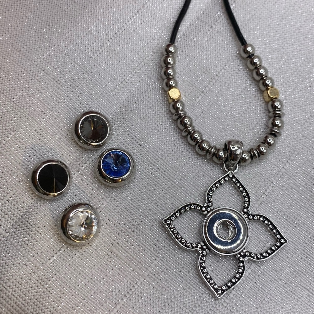 PETITE CHARM - Leather & Bead - Ginger Snaps & Co. Necklace and Charms 12mm/13mm